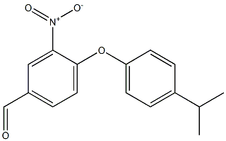 3-nitro-4-[4-(propan-2-yl)phenoxy]benzaldehyde Struktur