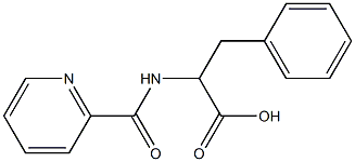 3-phenyl-2-[(pyridin-2-ylcarbonyl)amino]propanoic acid Struktur