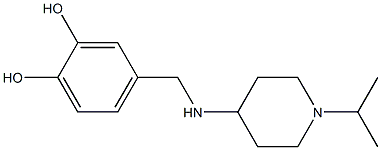 4-({[1-(propan-2-yl)piperidin-4-yl]amino}methyl)benzene-1,2-diol Struktur