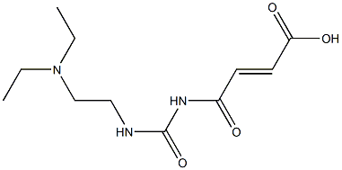 4-({[2-(diethylamino)ethyl]carbamoyl}amino)-4-oxobut-2-enoic acid Struktur