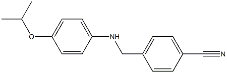 4-({[4-(propan-2-yloxy)phenyl]amino}methyl)benzonitrile Struktur