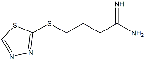 4-(1,3,4-thiadiazol-2-ylsulfanyl)butanimidamide Struktur