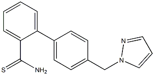 4'-(1H-pyrazol-1-ylmethyl)-1,1'-biphenyl-2-carbothioamide Struktur