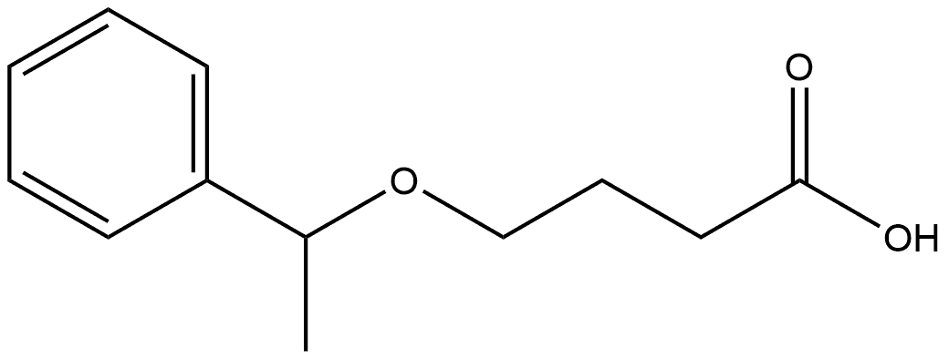 4-(1-phenylethoxy)butanoic acid Struktur