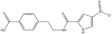 4-(2-{[(4-nitro-1H-pyrrol-2-yl)carbonyl]amino}ethyl)benzoic acid Struktur