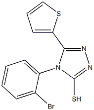 4-(2-bromophenyl)-5-(thiophen-2-yl)-4H-1,2,4-triazole-3-thiol Struktur