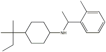 4-(2-methylbutan-2-yl)-N-[1-(2-methylphenyl)ethyl]cyclohexan-1-amine Struktur