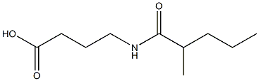 4-(2-methylpentanamido)butanoic acid Struktur