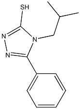 4-(2-methylpropyl)-5-phenyl-4H-1,2,4-triazole-3-thiol Struktur