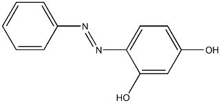 4-(2-phenyldiazen-1-yl)benzene-1,3-diol Struktur