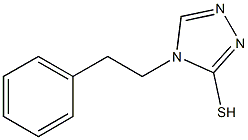 4-(2-phenylethyl)-4H-1,2,4-triazole-3-thiol Struktur