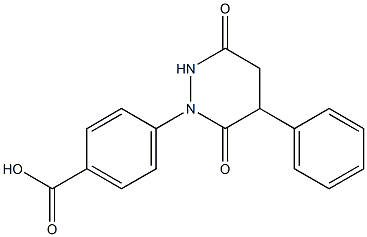 4-(3,6-dioxo-5-phenyltetrahydropyridazin-1(2H)-yl)benzoic acid Struktur