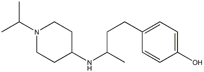 4-(3-{[1-(propan-2-yl)piperidin-4-yl]amino}butyl)phenol Struktur