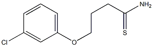 4-(3-chlorophenoxy)butanethioamide Struktur