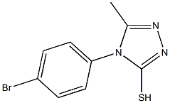 4-(4-bromophenyl)-5-methyl-4H-1,2,4-triazole-3-thiol Struktur