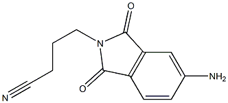 4-(5-amino-1,3-dioxo-2,3-dihydro-1H-isoindol-2-yl)butanenitrile Struktur