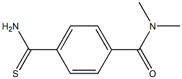 4-(aminocarbonothioyl)-N,N-dimethylbenzamide Struktur