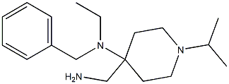 4-(aminomethyl)-N-benzyl-N-ethyl-1-(propan-2-yl)piperidin-4-amine Struktur