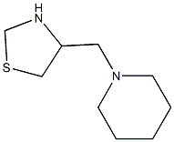 4-(piperidin-1-ylmethyl)-1,3-thiazolidine Struktur