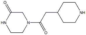 4-(piperidin-4-ylacetyl)piperazin-2-one Struktur