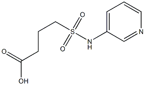 4-(pyridin-3-ylsulfamoyl)butanoic acid Struktur