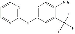 4-(pyrimidin-2-ylsulfanyl)-2-(trifluoromethyl)aniline Struktur