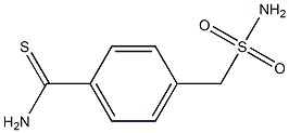 4-(sulfamoylmethyl)benzene-1-carbothioamide Struktur