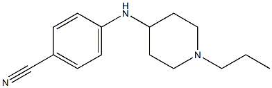 4-[(1-propylpiperidin-4-yl)amino]benzonitrile Struktur