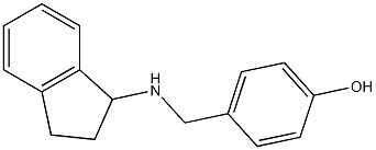 4-[(2,3-dihydro-1H-inden-1-ylamino)methyl]phenol Struktur