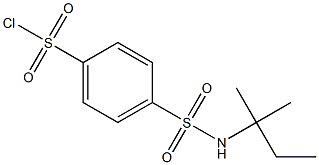 4-[(2-methylbutan-2-yl)sulfamoyl]benzene-1-sulfonyl chloride Struktur