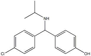 4-[(4-chlorophenyl)(propan-2-ylamino)methyl]phenol Struktur