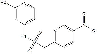 N-(3-hydroxyphenyl)-1-(4-nitrophenyl)methanesulfonamide Struktur