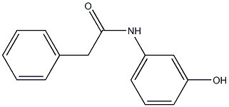 N-(3-hydroxyphenyl)-2-phenylacetamide Struktur