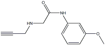 N-(3-methoxyphenyl)-2-(prop-2-yn-1-ylamino)acetamide Struktur