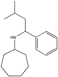 N-(3-methyl-1-phenylbutyl)cycloheptanamine Struktur