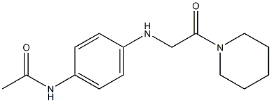 N-(4-{[2-oxo-2-(piperidin-1-yl)ethyl]amino}phenyl)acetamide Struktur