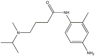 N-(4-amino-2-methylphenyl)-4-[isopropyl(methyl)amino]butanamide Struktur