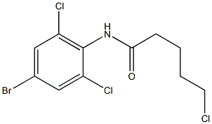 N-(4-bromo-2,6-dichlorophenyl)-5-chloropentanamide Struktur