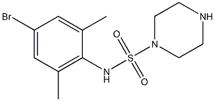 N-(4-bromo-2,6-dimethylphenyl)piperazine-1-sulfonamide Struktur