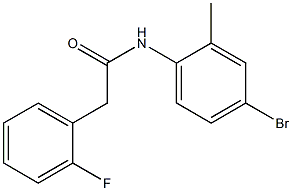 N-(4-bromo-2-methylphenyl)-2-(2-fluorophenyl)acetamide Struktur