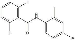 N-(4-bromo-2-methylphenyl)-2,6-difluorobenzamide Struktur