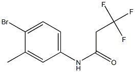 N-(4-bromo-3-methylphenyl)-3,3,3-trifluoropropanamide Struktur