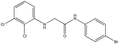 N-(4-bromophenyl)-2-[(2,3-dichlorophenyl)amino]acetamide Struktur