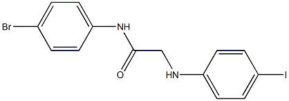 N-(4-bromophenyl)-2-[(4-iodophenyl)amino]acetamide Struktur