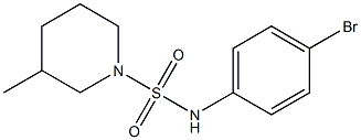 N-(4-bromophenyl)-3-methylpiperidine-1-sulfonamide Struktur