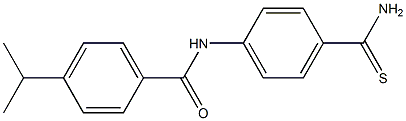 N-(4-carbamothioylphenyl)-4-(propan-2-yl)benzamide Struktur