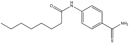 N-(4-carbamothioylphenyl)octanamide Struktur