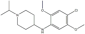 N-(4-chloro-2,5-dimethoxyphenyl)-1-(propan-2-yl)piperidin-4-amine Struktur