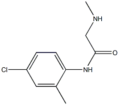 N-(4-chloro-2-methylphenyl)-2-(methylamino)acetamide Struktur