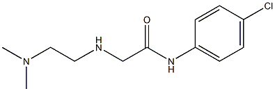 N-(4-chlorophenyl)-2-{[2-(dimethylamino)ethyl]amino}acetamide Struktur